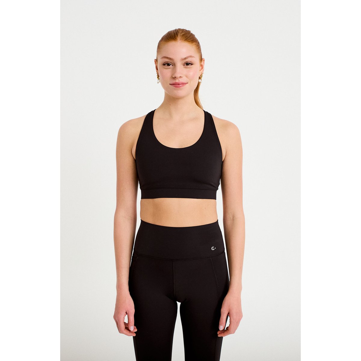 Brassière de sport activewear noir, CACHE CACHE