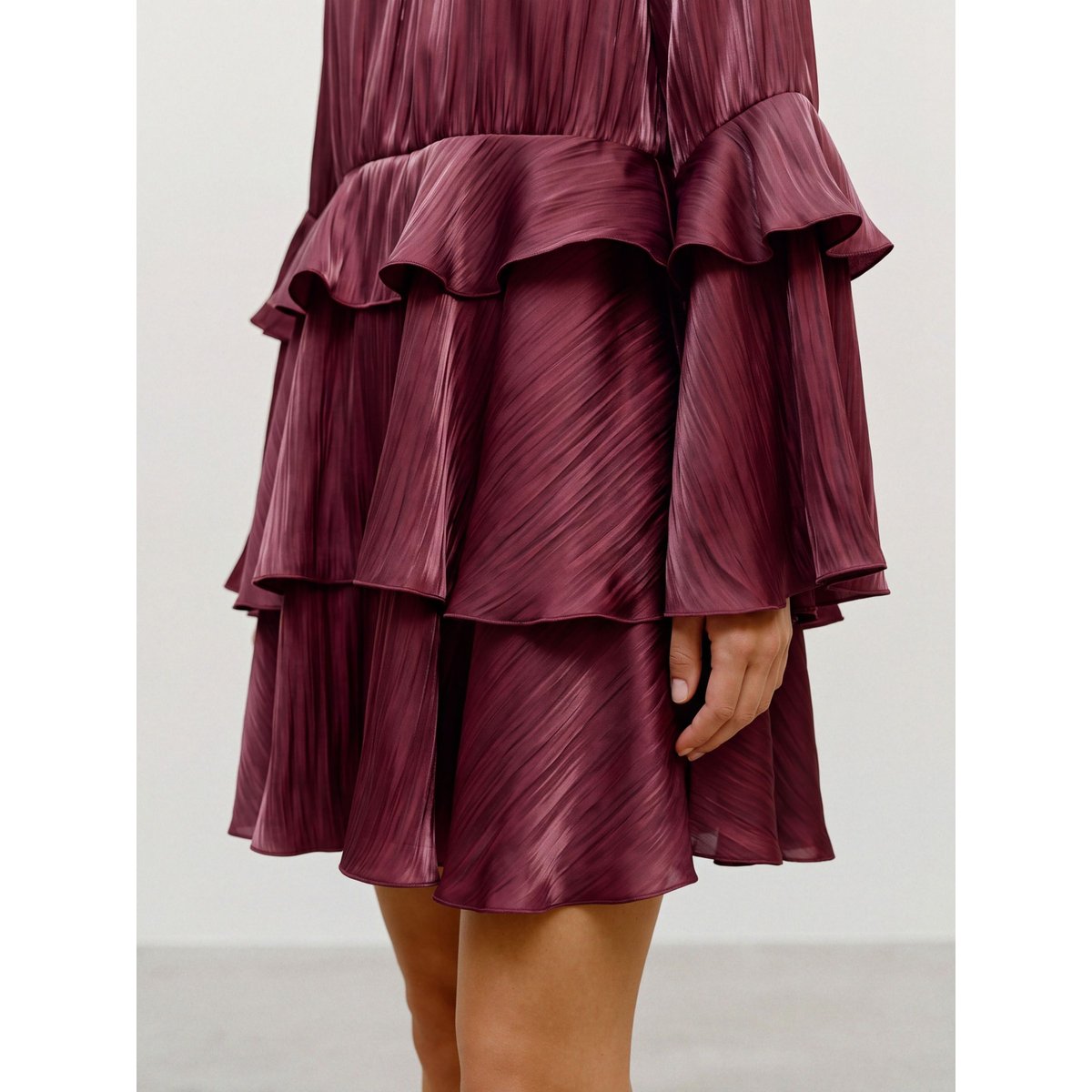 Robe À Volants rouge - biking red 1, VERO MODA