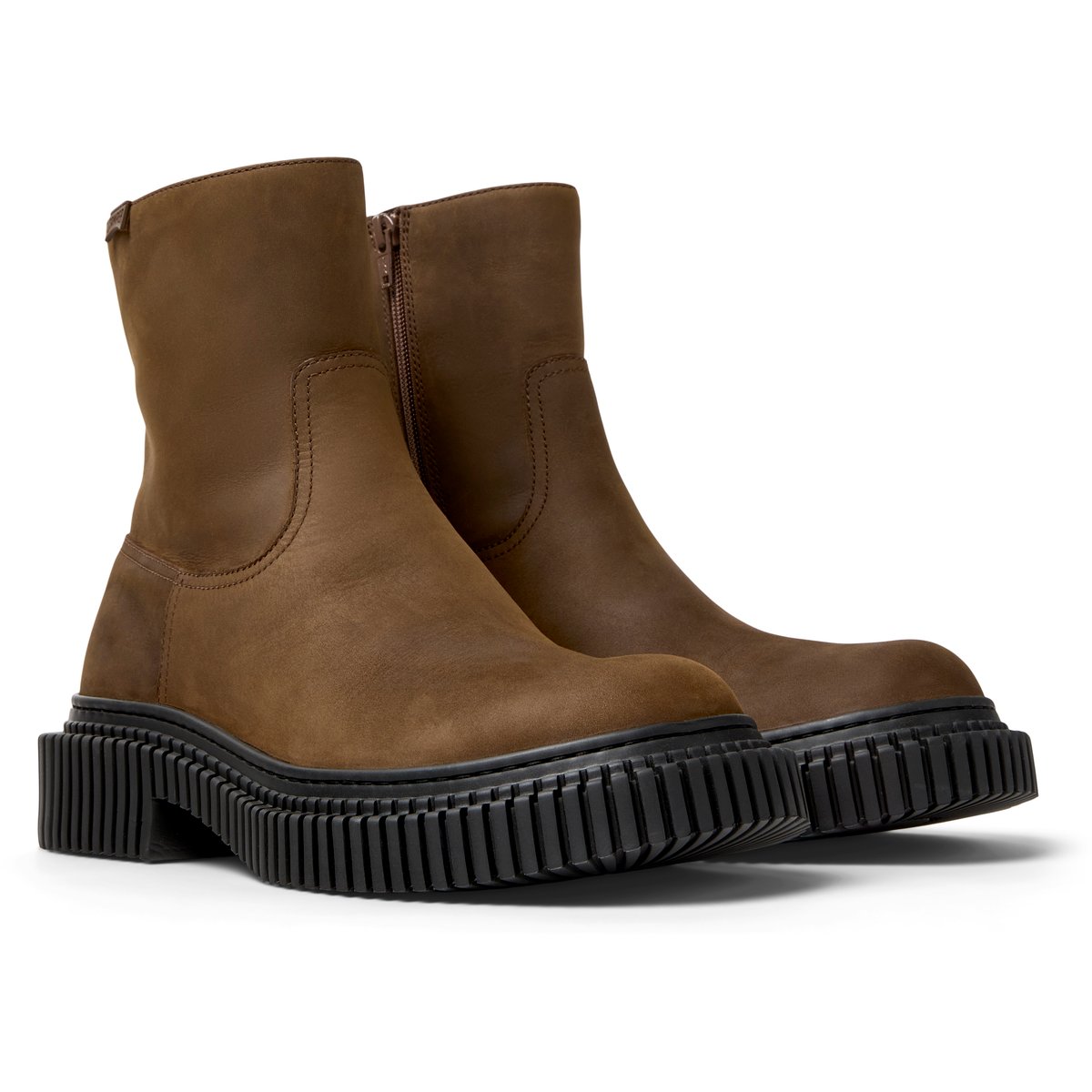 Bottines Pix Berlin cuir marron moyen, CAMPER