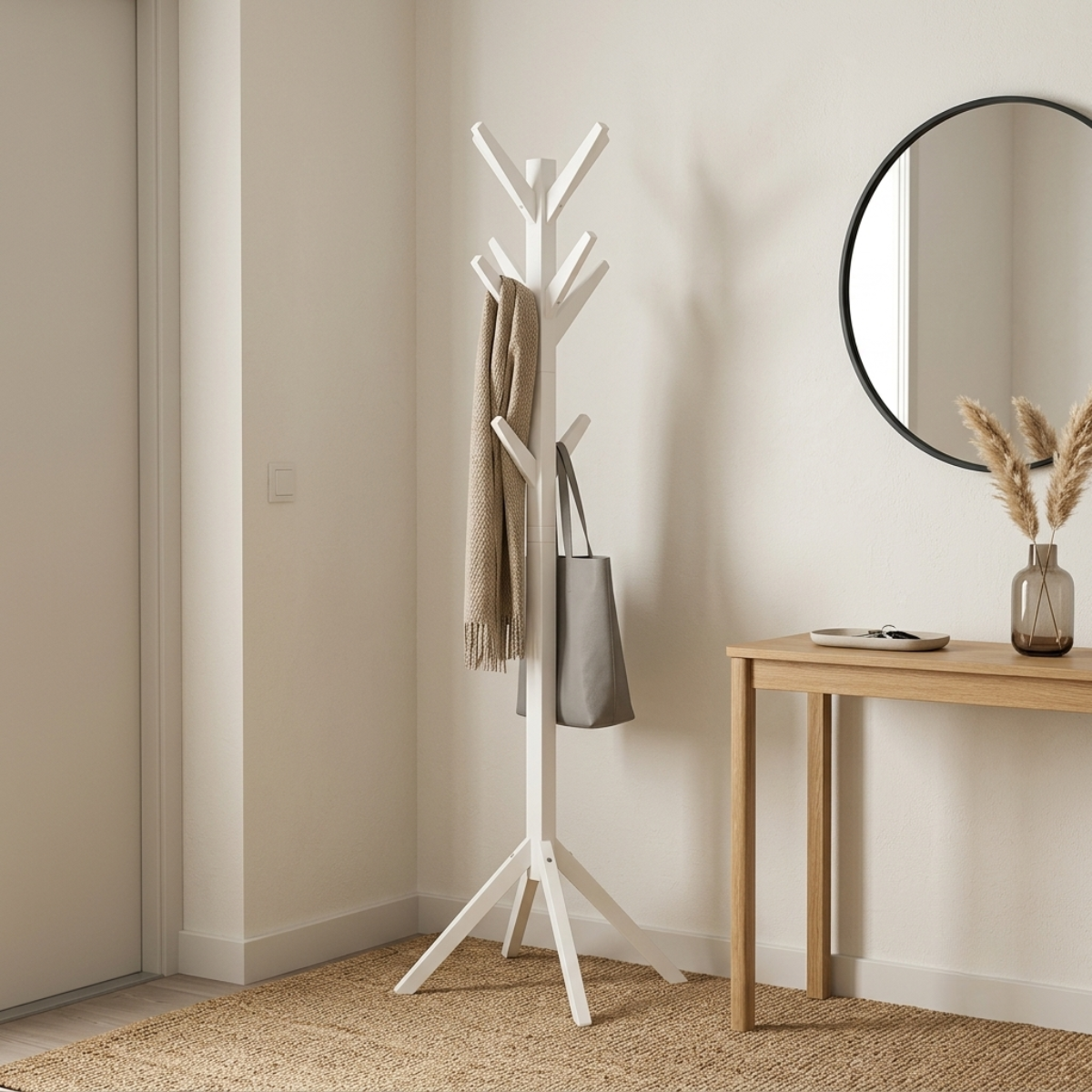 Portemanteau arbre blanc - TIA blanc, CALICOSY