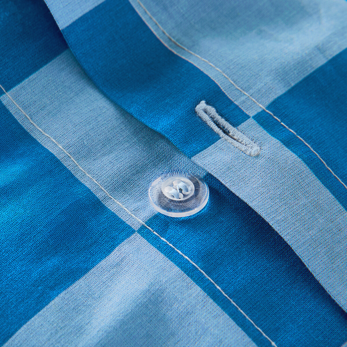 Housse de couette enfant en 50% coton recyclé, TABAKA BLEU bleu, LA REDOUTE INTERIEURS
