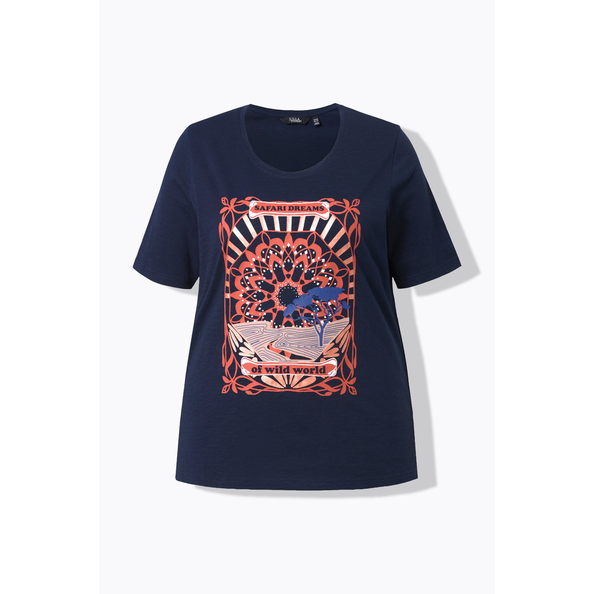 T-shirt motif imprimé, coupe Classic Fit marine, ULLA POPKEN