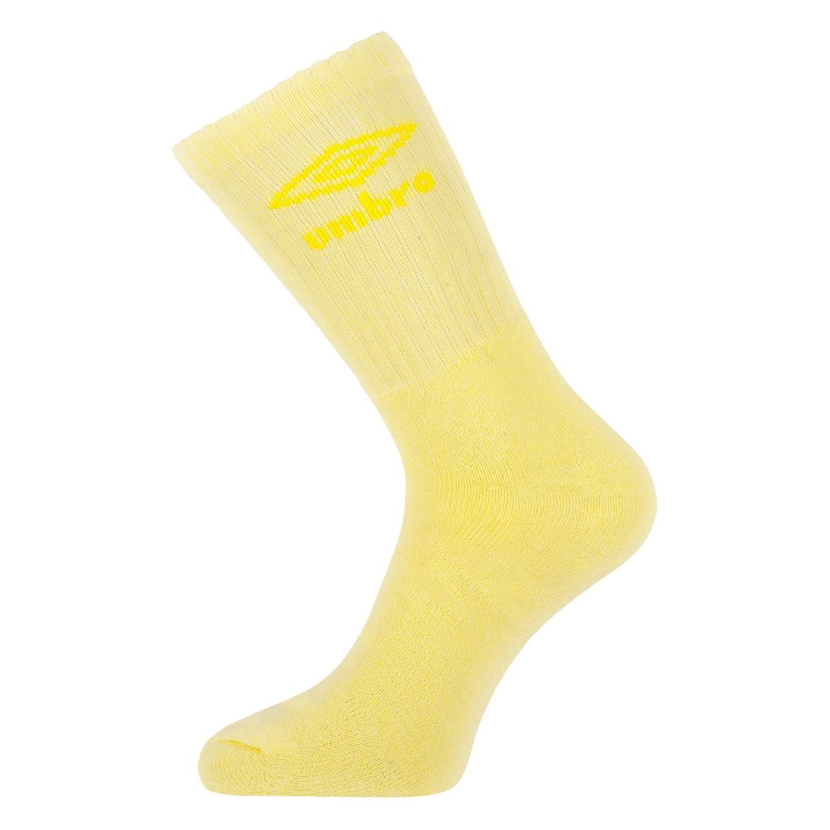 Lot De 6 Paires De Chaussette Tennis jaune pâle/bleu clair/mauve/vert/orange/rose clair, UMBRO