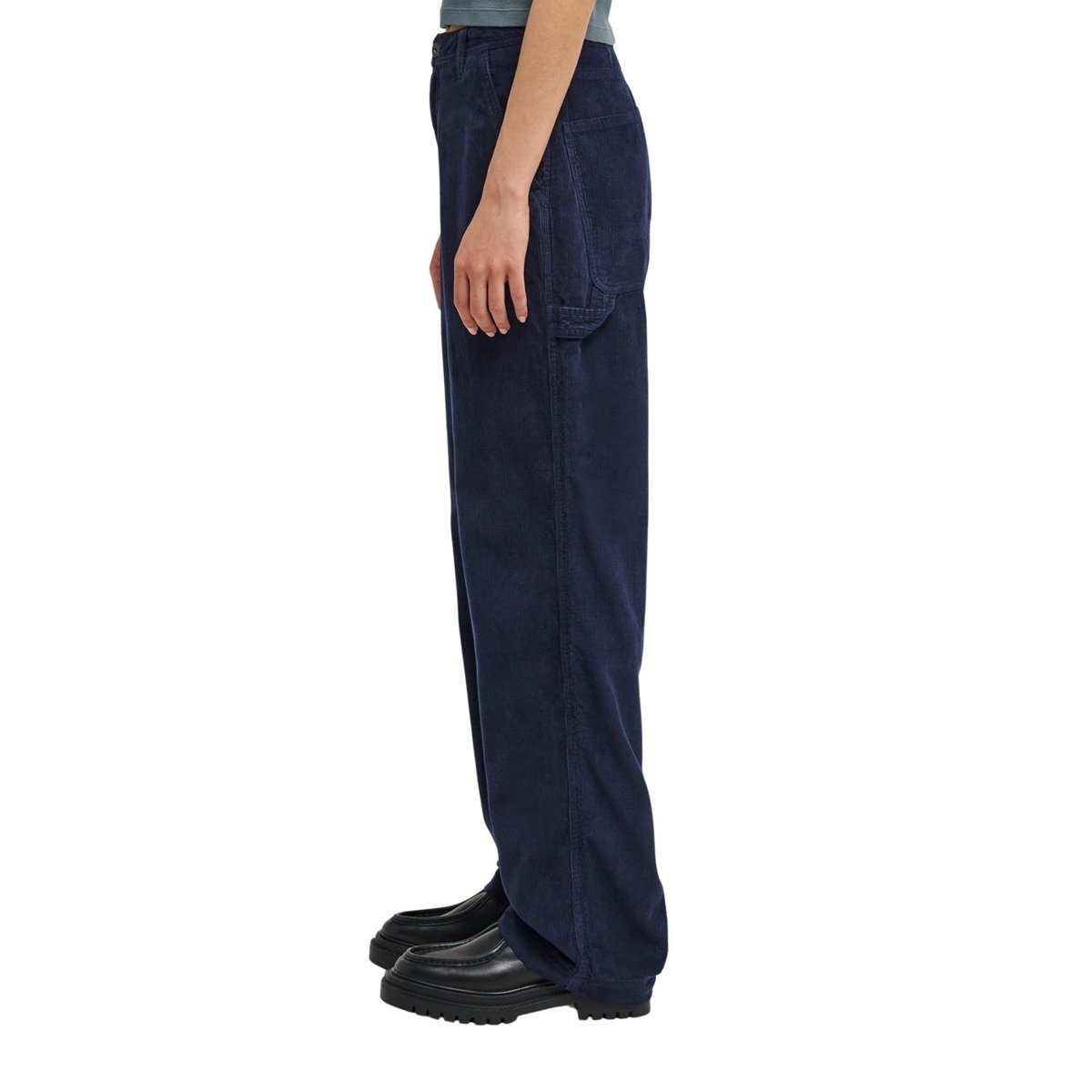 Pantalon en velours CARPENTER bleu eclipse navy, ELEMENT