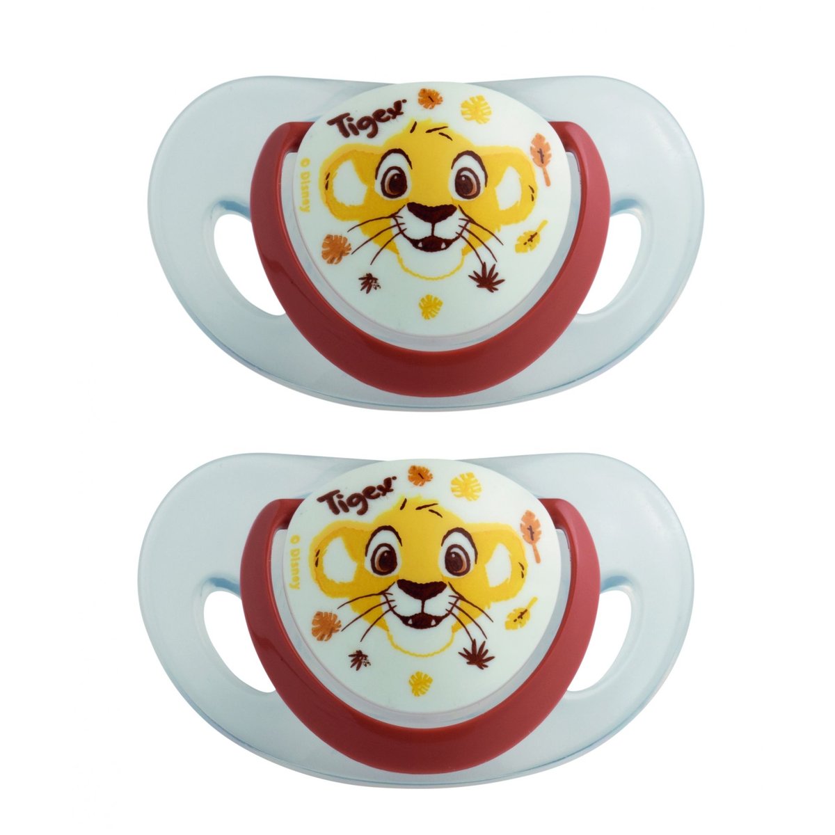 Lot de 2 Sucettes 18-36m Le Roi Lion rouge, TIGEX