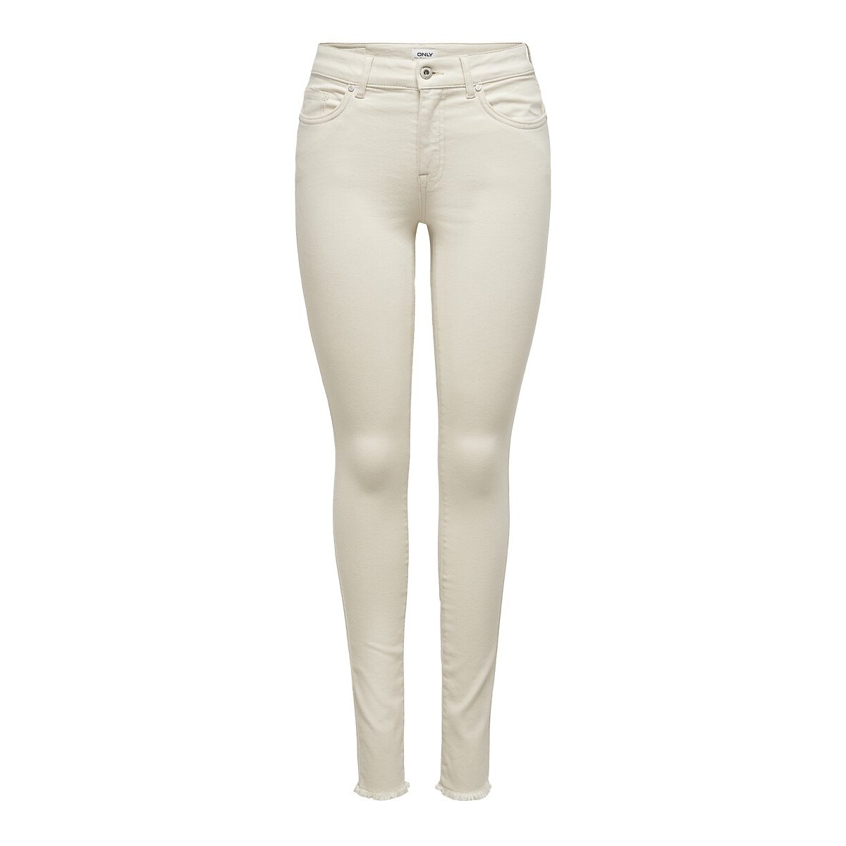 Jeans slim, fondo con frange ecru , ONLY