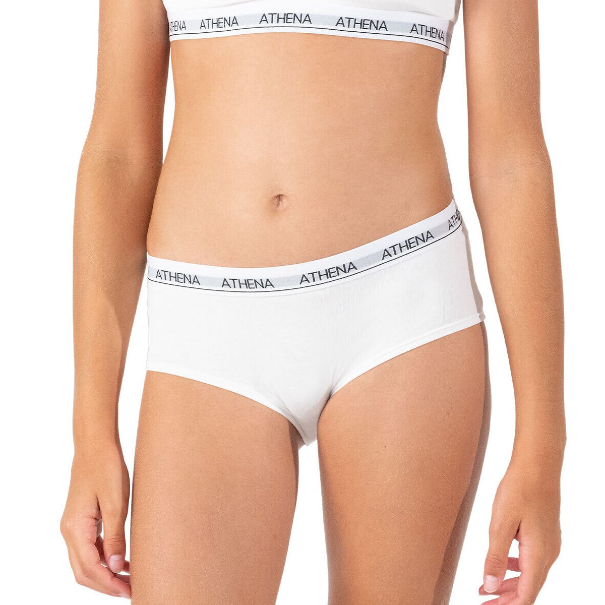 Set van 2 slips grijs + wit, ATHENA