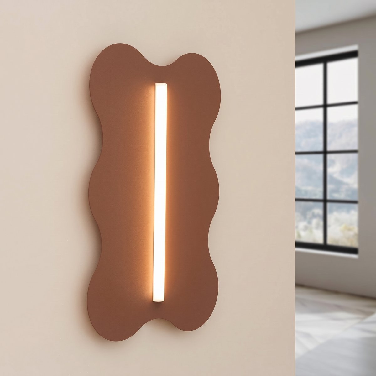 Applique murale Acier Moka S14d 1 Klover moka, EDEN