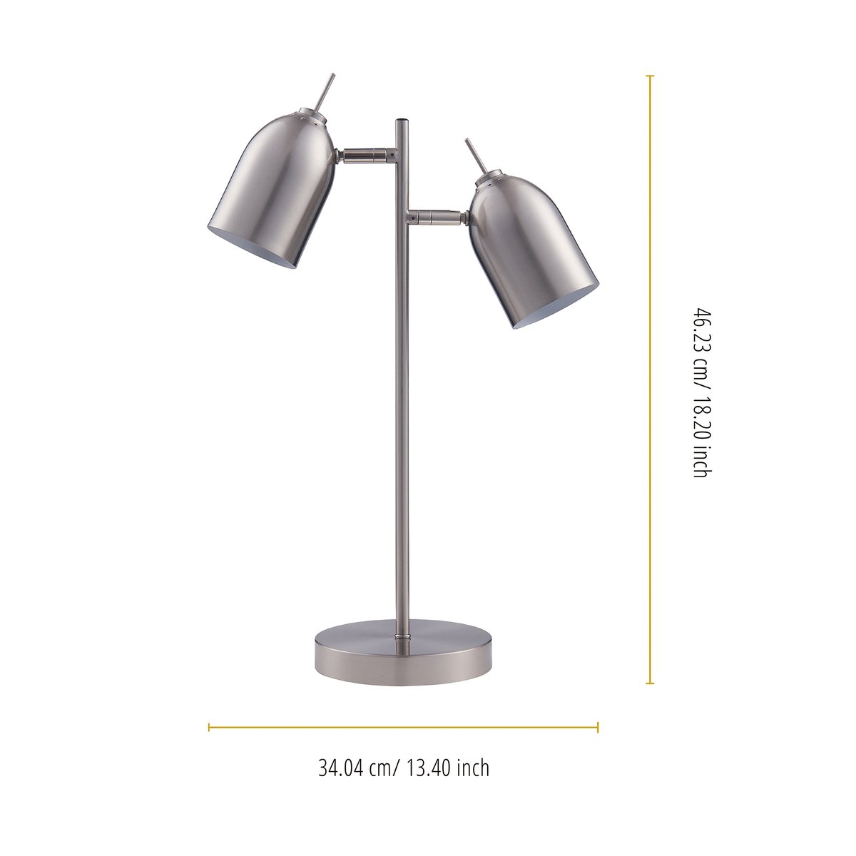 Lampe Chevet Bureau LED CHIC gris, TEAMSON HOME