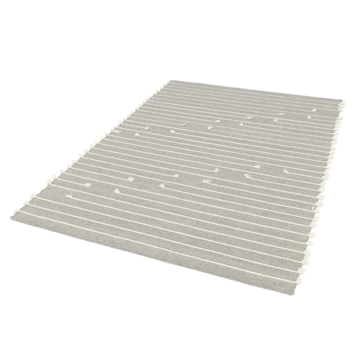 Tapis naturel 100% laine SHIRAZ gris minéral, AFK LIVING