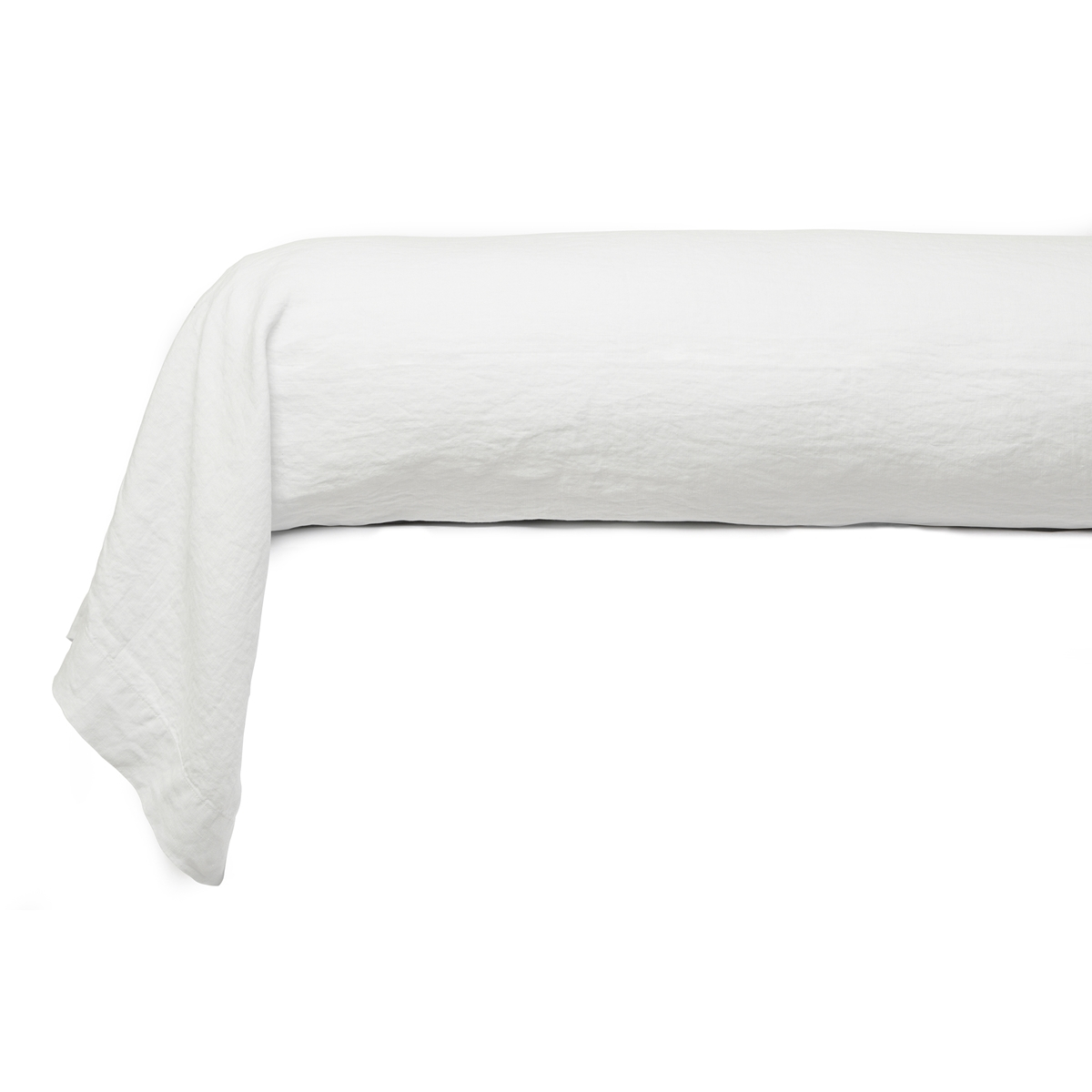 Taie De Traversin Uni - LIN LAVE blanc, TRADITION DES VOSGES