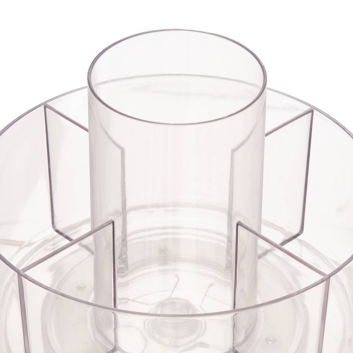 Organiseur rotatif D18cm 5 compartiments SELENA transparent, 5FIVE SIMPLY SMART