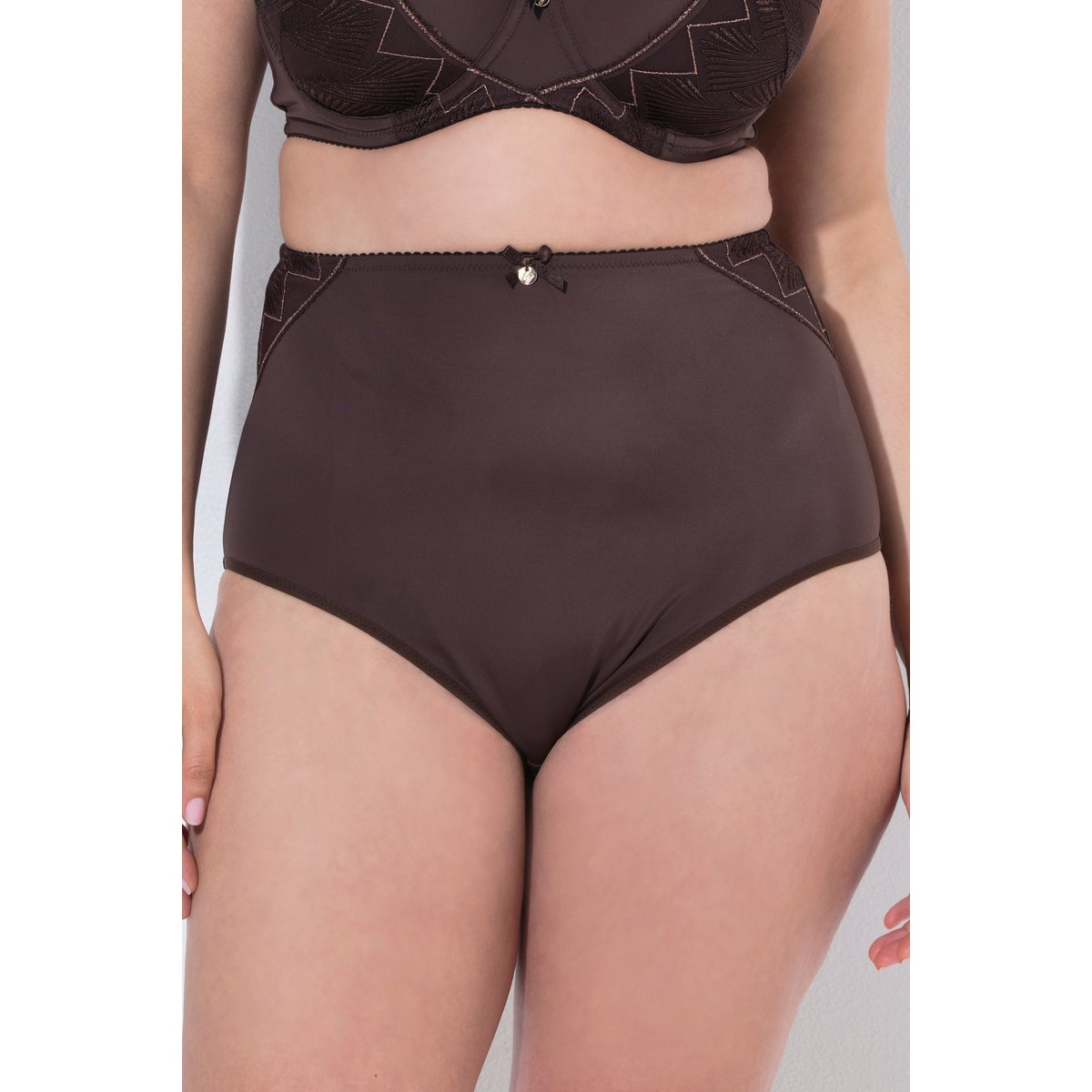 Culotte maxi TruYou en microfibre marron pin, ULLA POPKEN