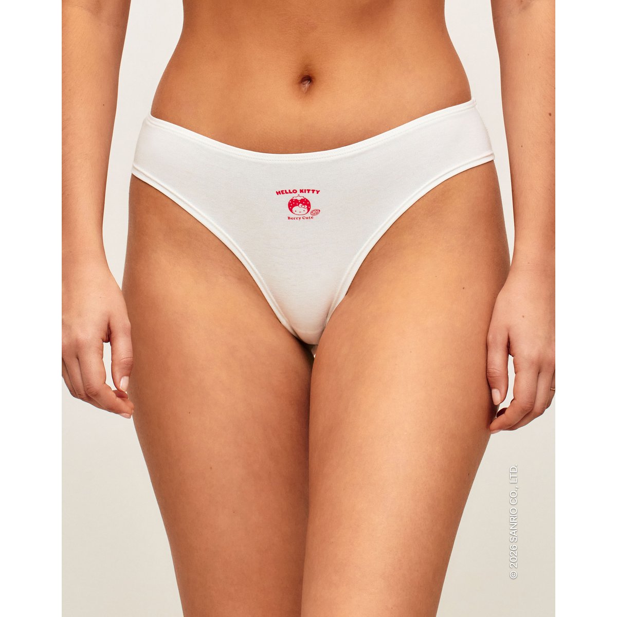 Lot de 3 culottes en coton Hello Kitty BOTTLIZ RAYIKI rouge, UNDIZ