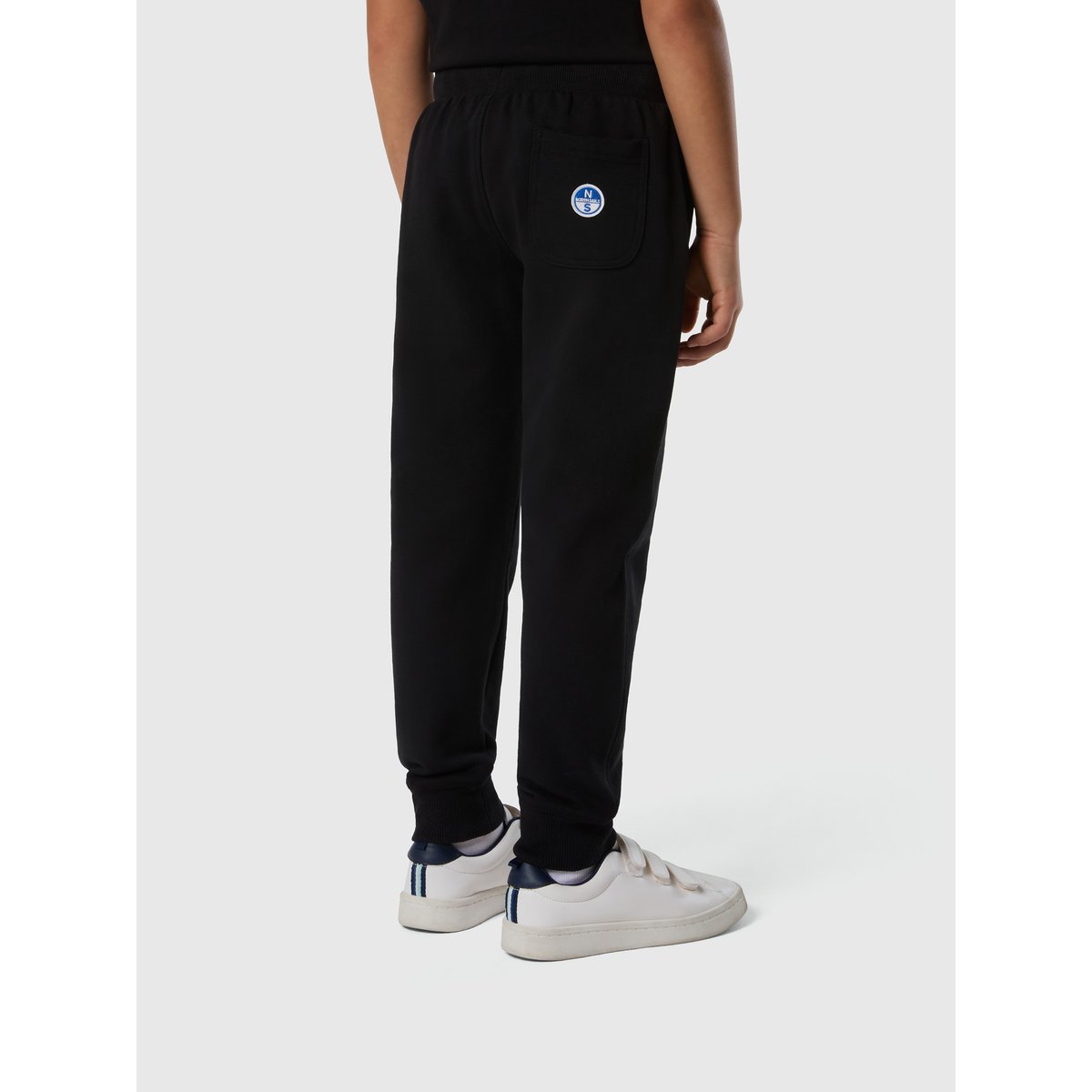 Pantalon de survêtement avec écusson de logo noir, NORTH SAILS