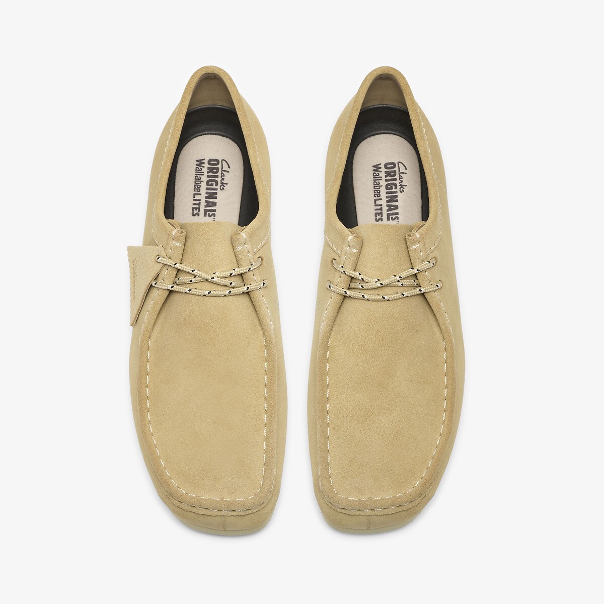 Chaussures en cuir suède, WALLABEE LITE beige, CLARKS