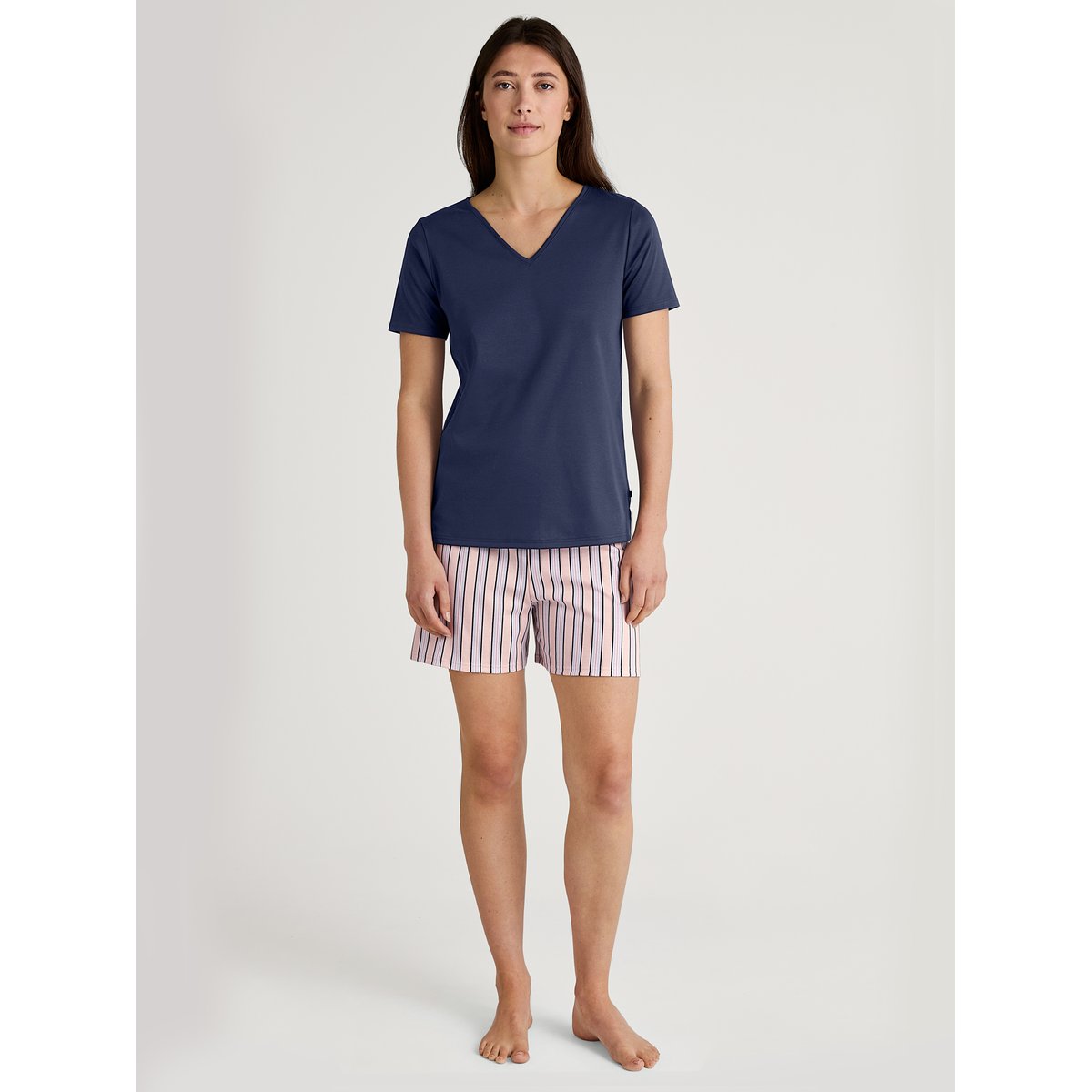 T-shirt manches courtes Coton FAVOURITES TILES peacoat blue, CALIDA