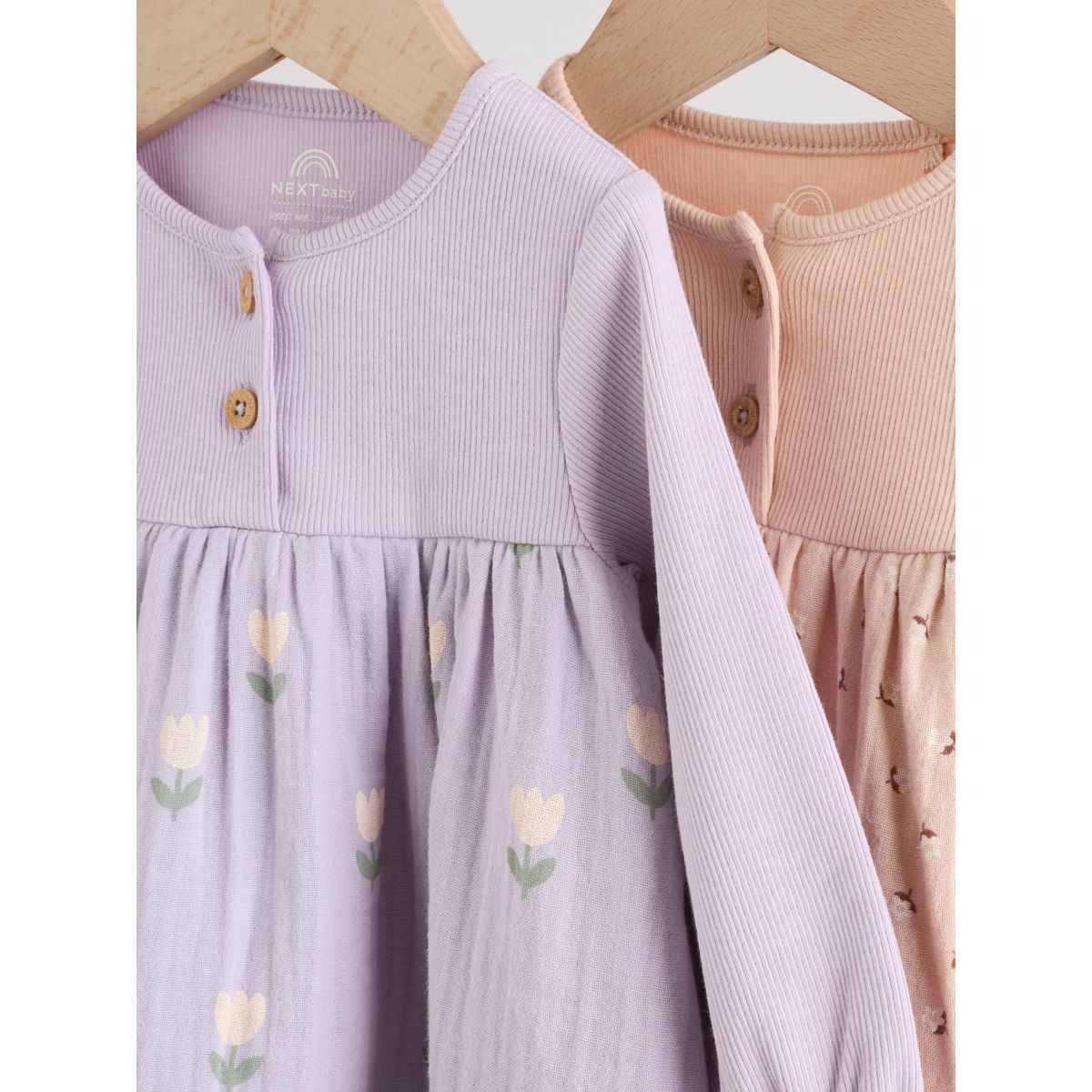Robe bébé tissée, lot de 2 violet/rose, NEXT