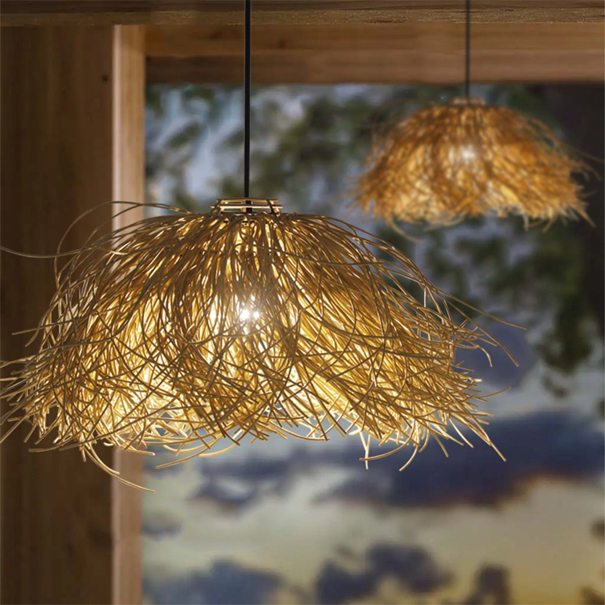 Suspension solaire FROU FROU beige, LUMISKY