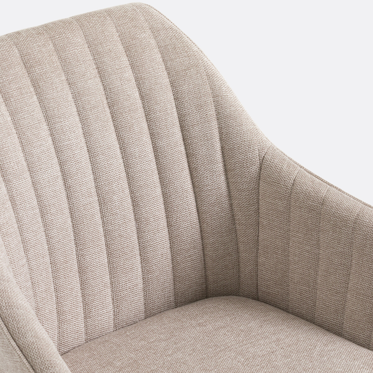 Fauteuil de bureau rotatif Jimeo beige, LA REDOUTE INTERIEURS