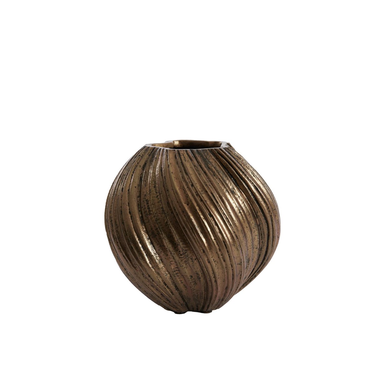 Vase Pierre YATUNG bronze antique, LIGHT & LIVING
