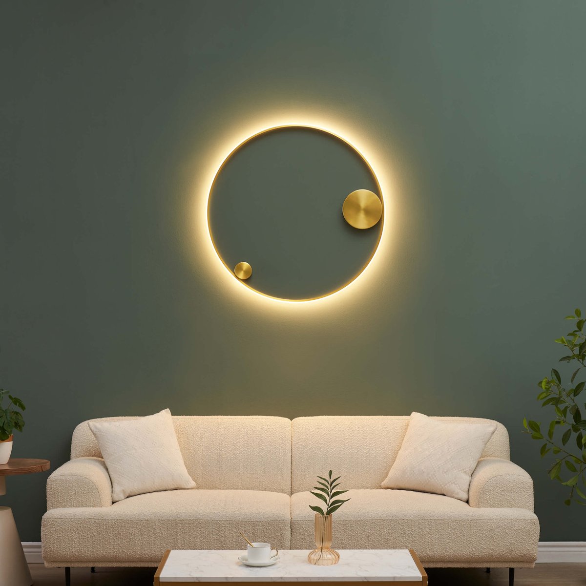 Éclairage LED circulaire doré - CEIRA laiton, KOSILUM