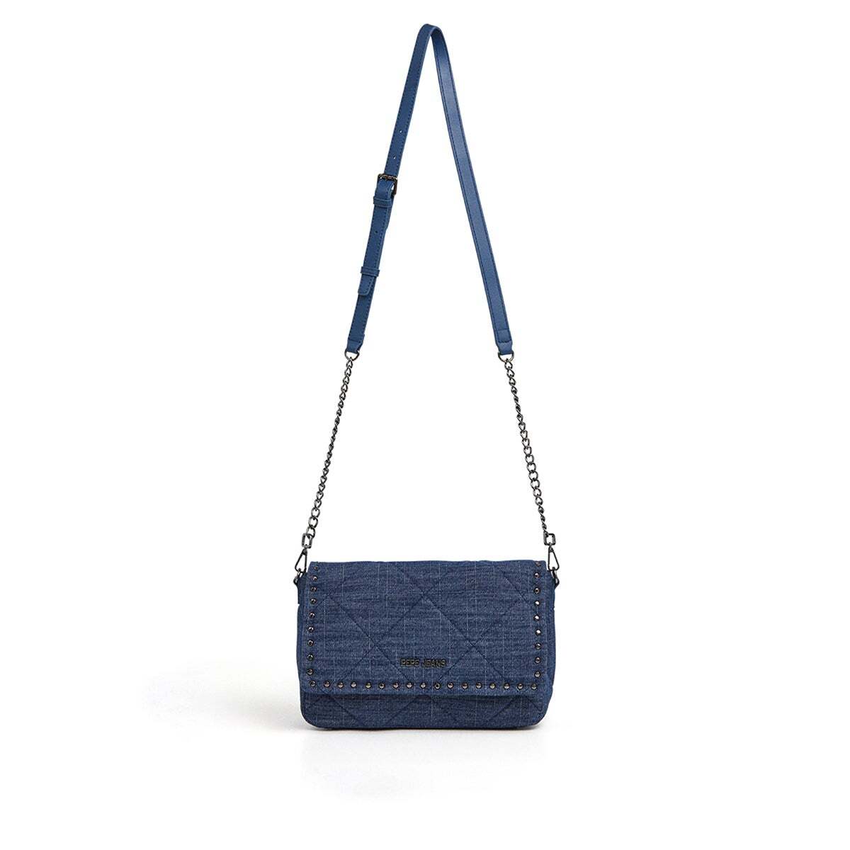 Sac Bandoulière À Rabat bleu indigo clair, PEPE JEANS