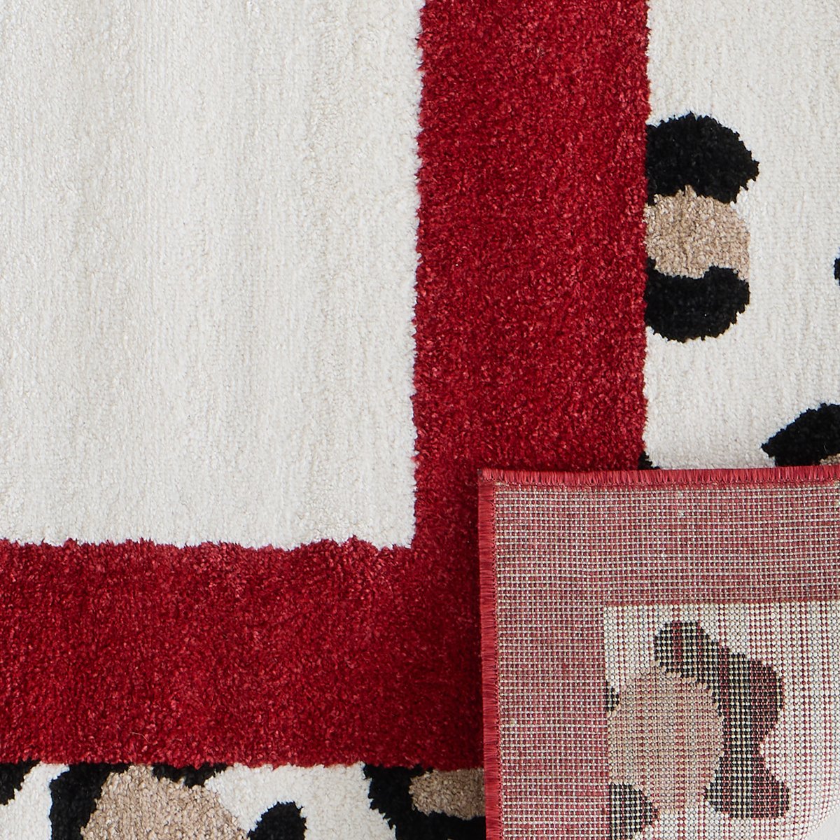 Tapis intérieur léopard LEOVAH rouge, NAZAR RUGS