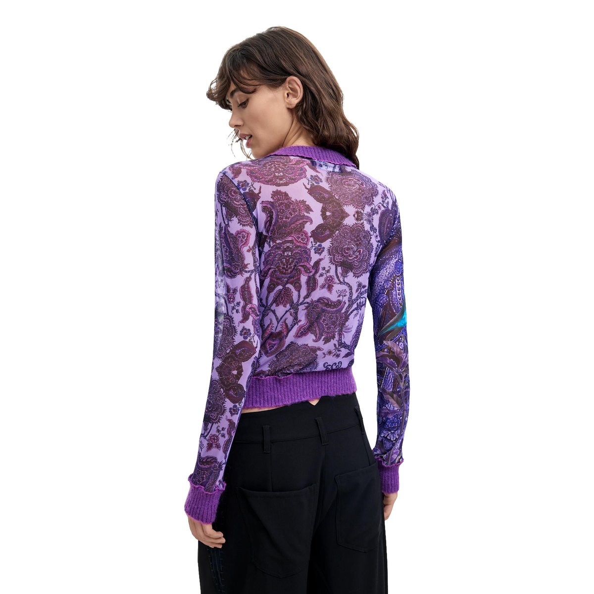 T-shirt imprimé M. C. Lacroix violet, DESIGUAL