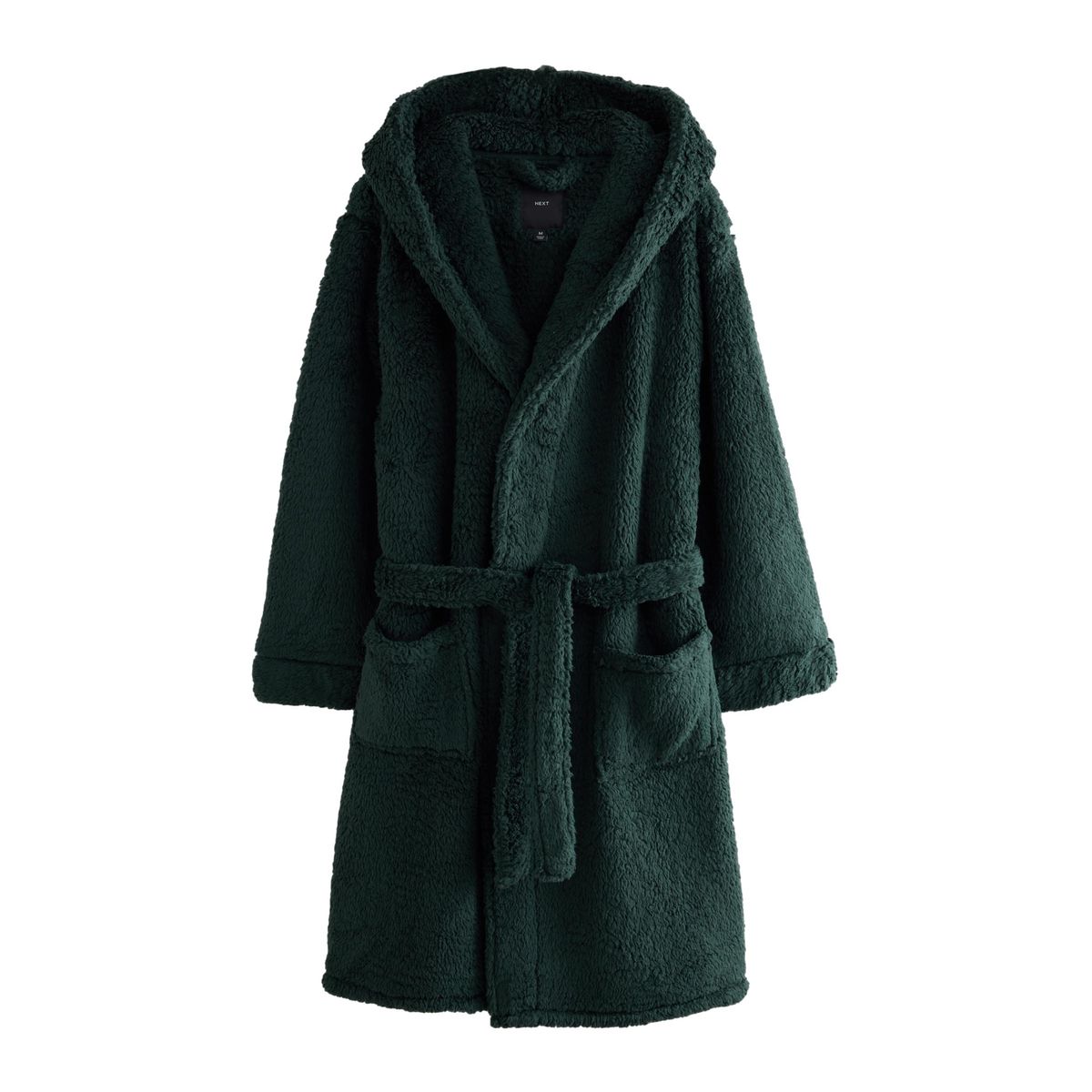 Robe de chambre en peau lainée vert, NEXT