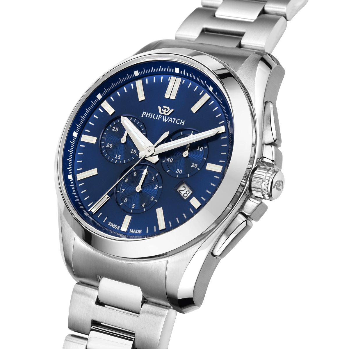 Montre-chronographe AMALFI bleu, sunray, PHILIP WATCH