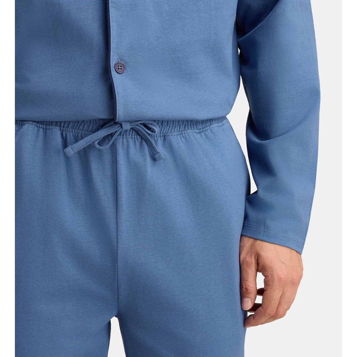 Pyjama long dello en coton bio bleu, GALERIES LAFAYETTE