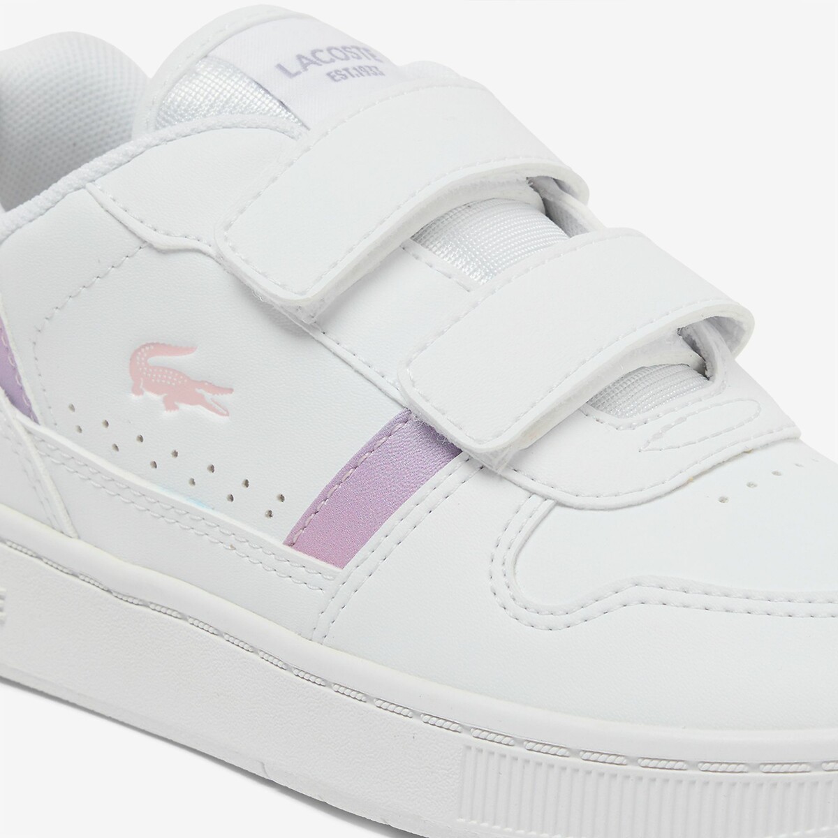 Kids T-Clip Set Trainers white/pink, LACOSTE