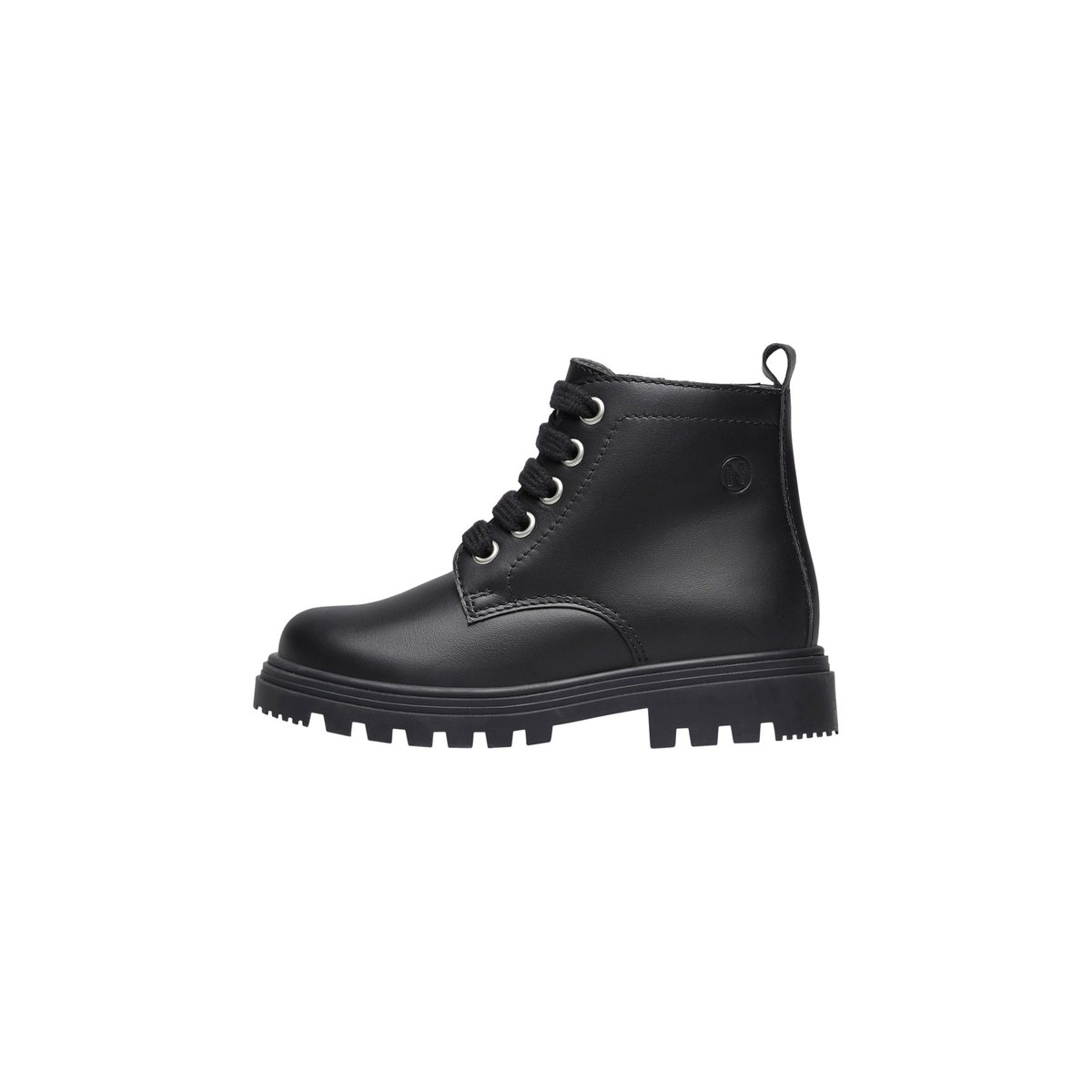 Chaussures premiers pas en cuir MAKKI ZIP noir-, NATURINO