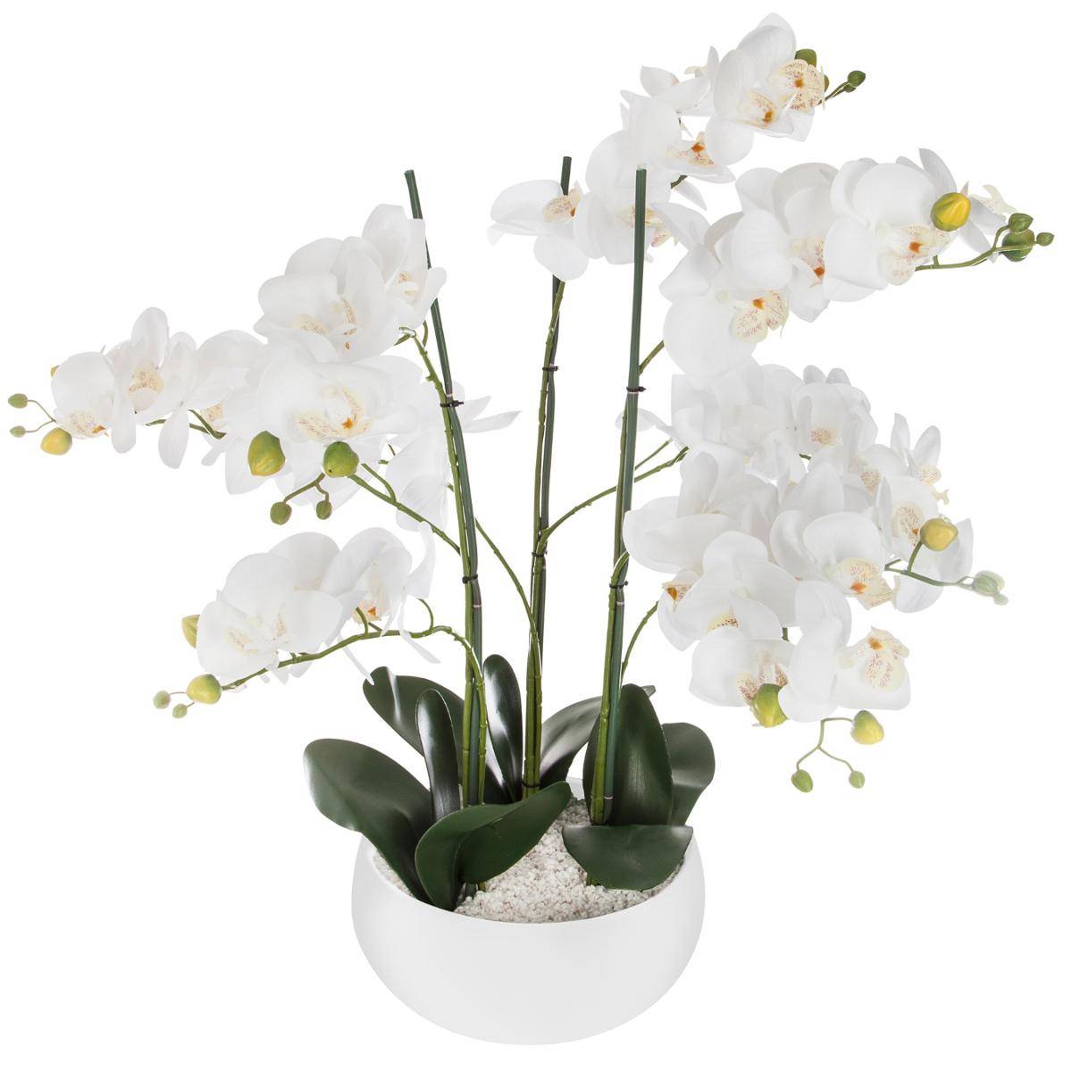 Orchidée artificielle blanc, ATMOSPHERA