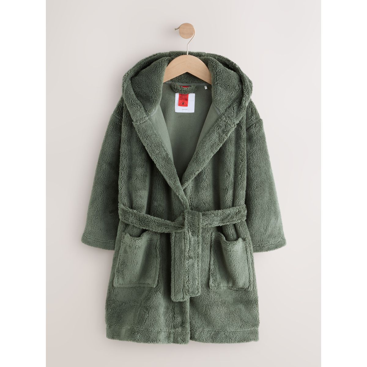 Peignoir en polaire vert, NEXT