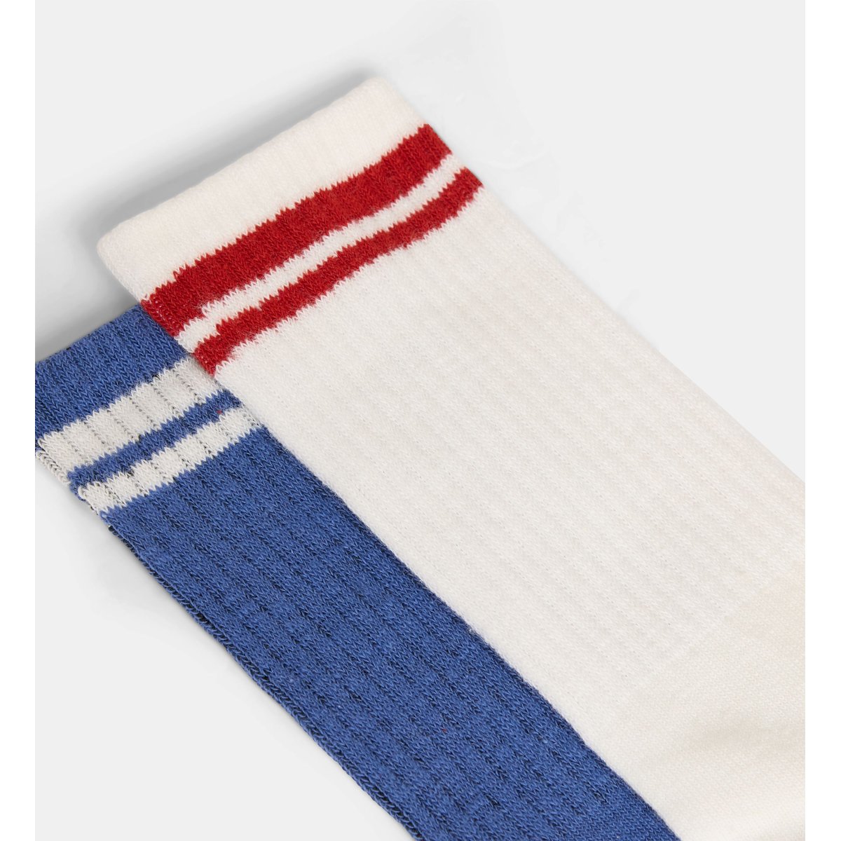 Lot de 2 paires de chaussettes taupied en coton mélangé multicolore, CADET ROUSSELLE