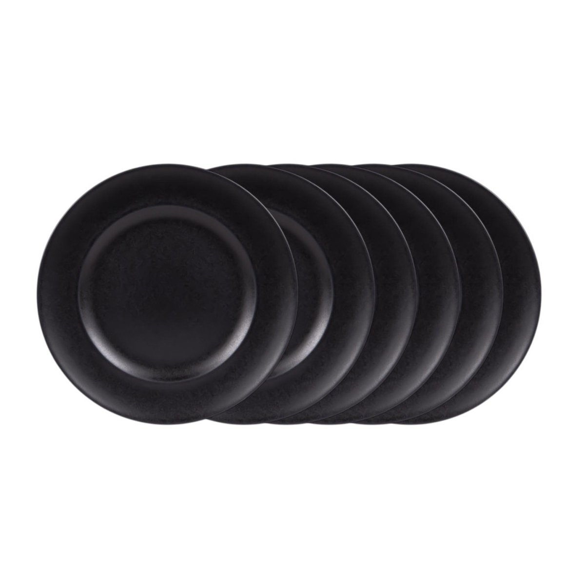 Assiette plate Neo 28 cm (lot de 6) - NEO noir, TABLE PASSION