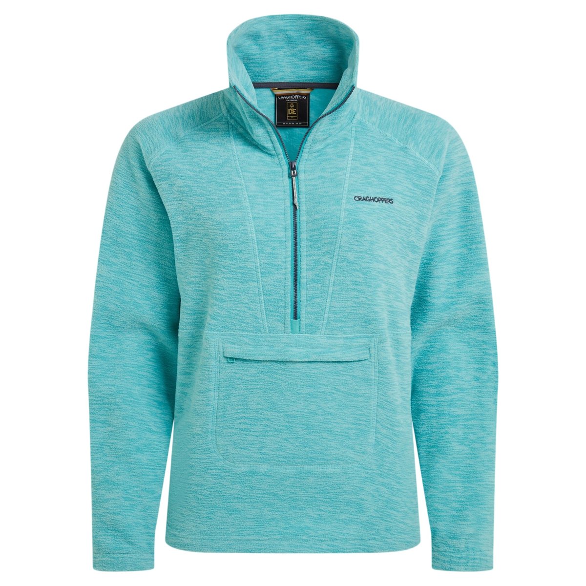 Haut polaire à col montant zippé ESK turquoise, CRAGHOPPERS