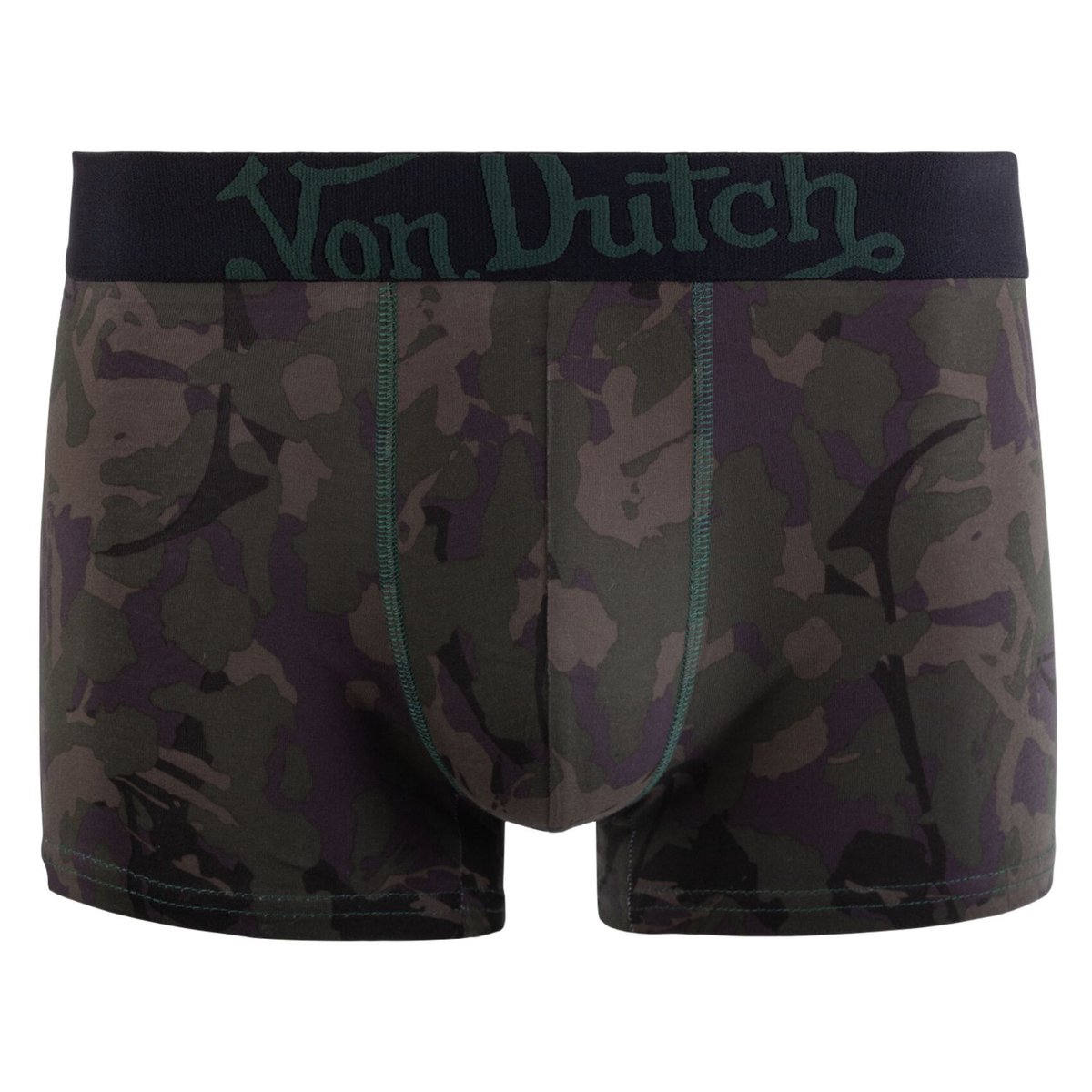 Lot De 4 Boxers Coton bleu foncé/noir/kaki/marron, VON DUTCH