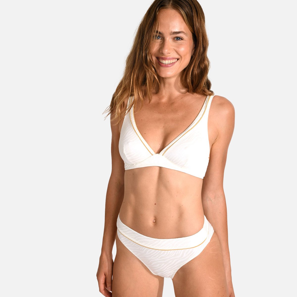 Haut de maillot armaturé Ravi - BELLEMARE ecru, LIVIA