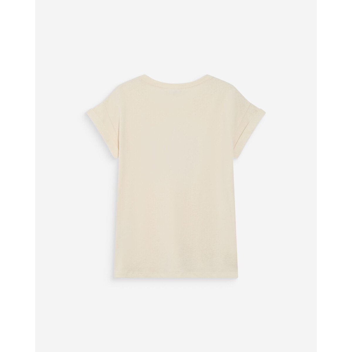 T-shirt con scritta in velluto VICO ecru , GRACE & MILA