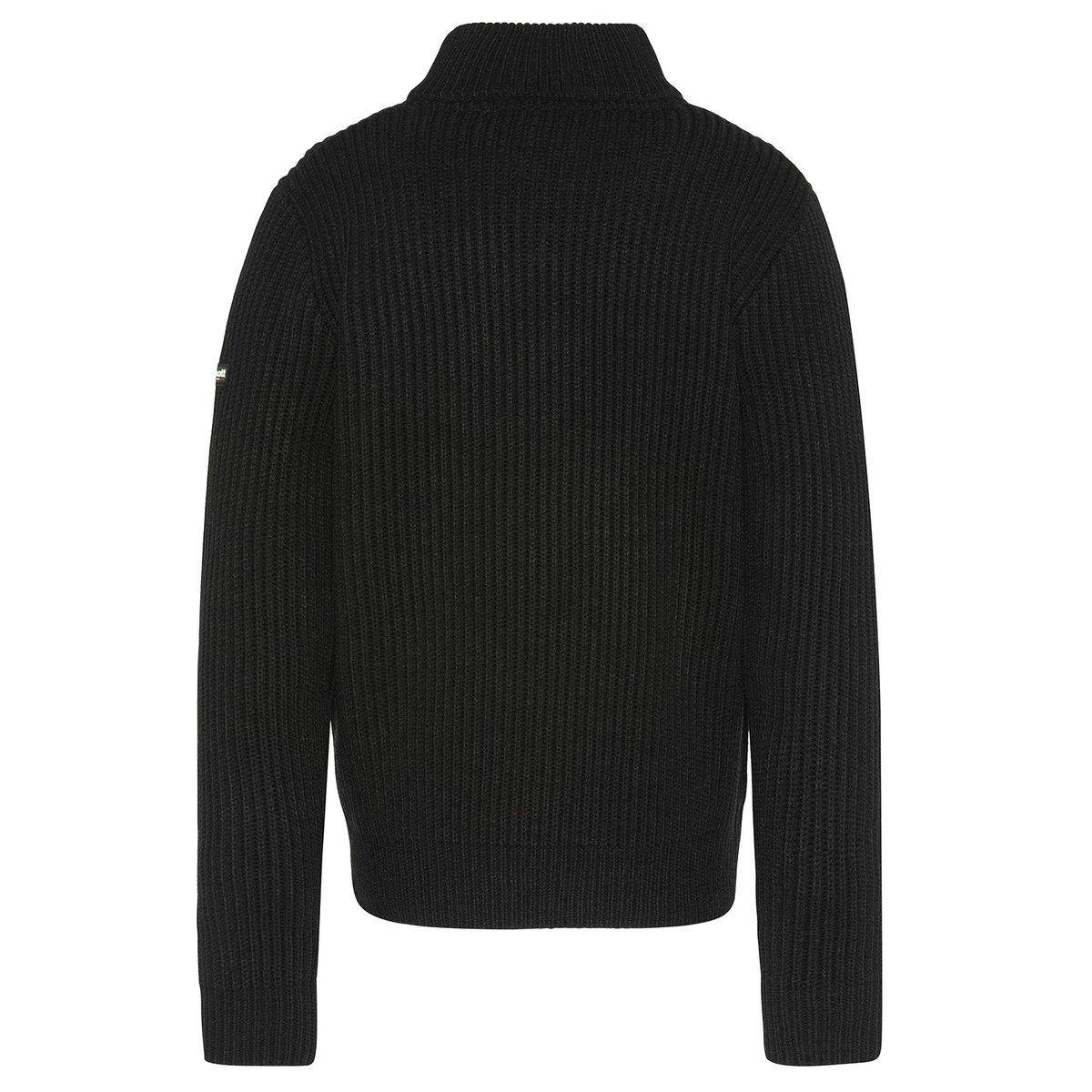 Pull camionneur maille côtelé noir, SCHOTT