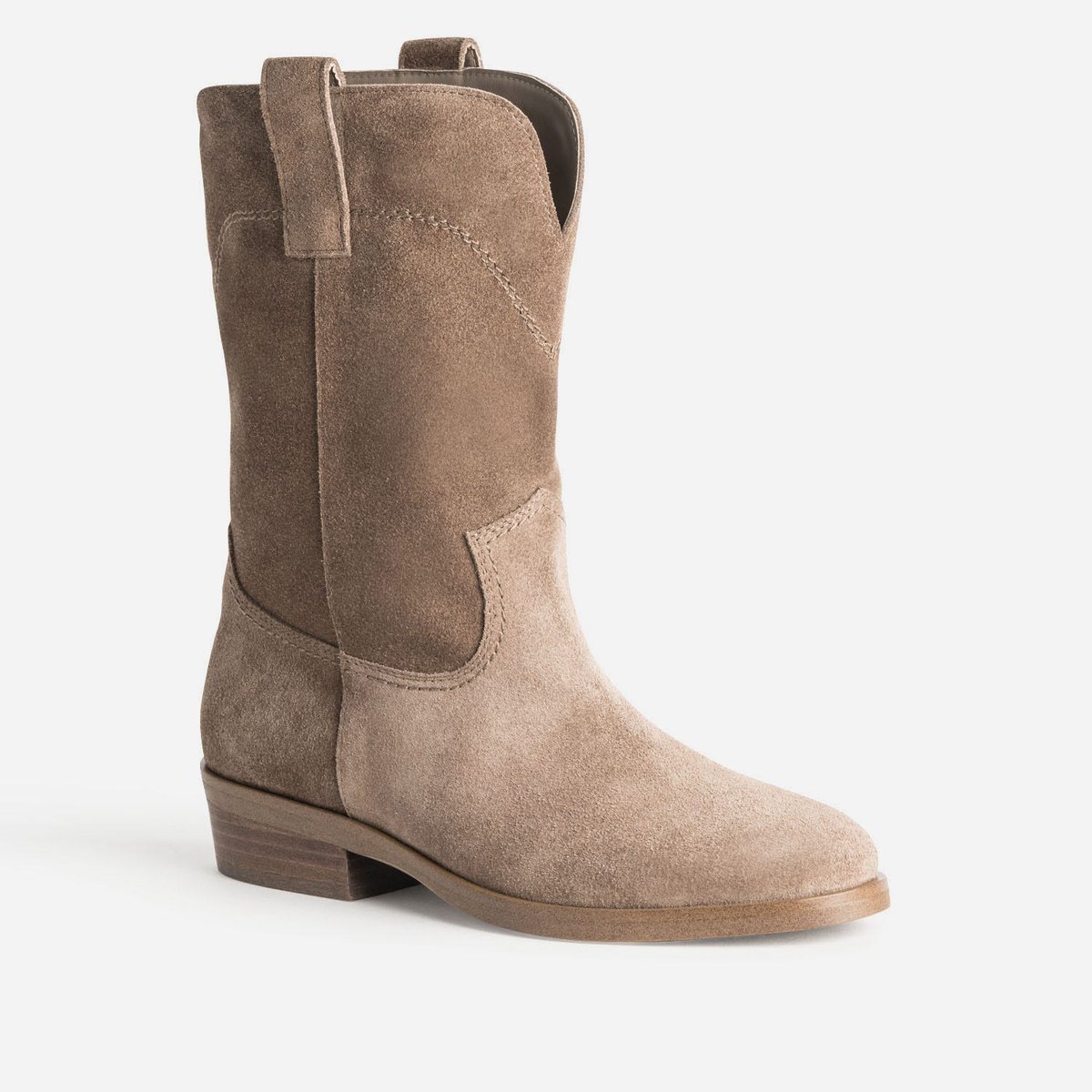 Boots en cuir LILI taupe, ERAM