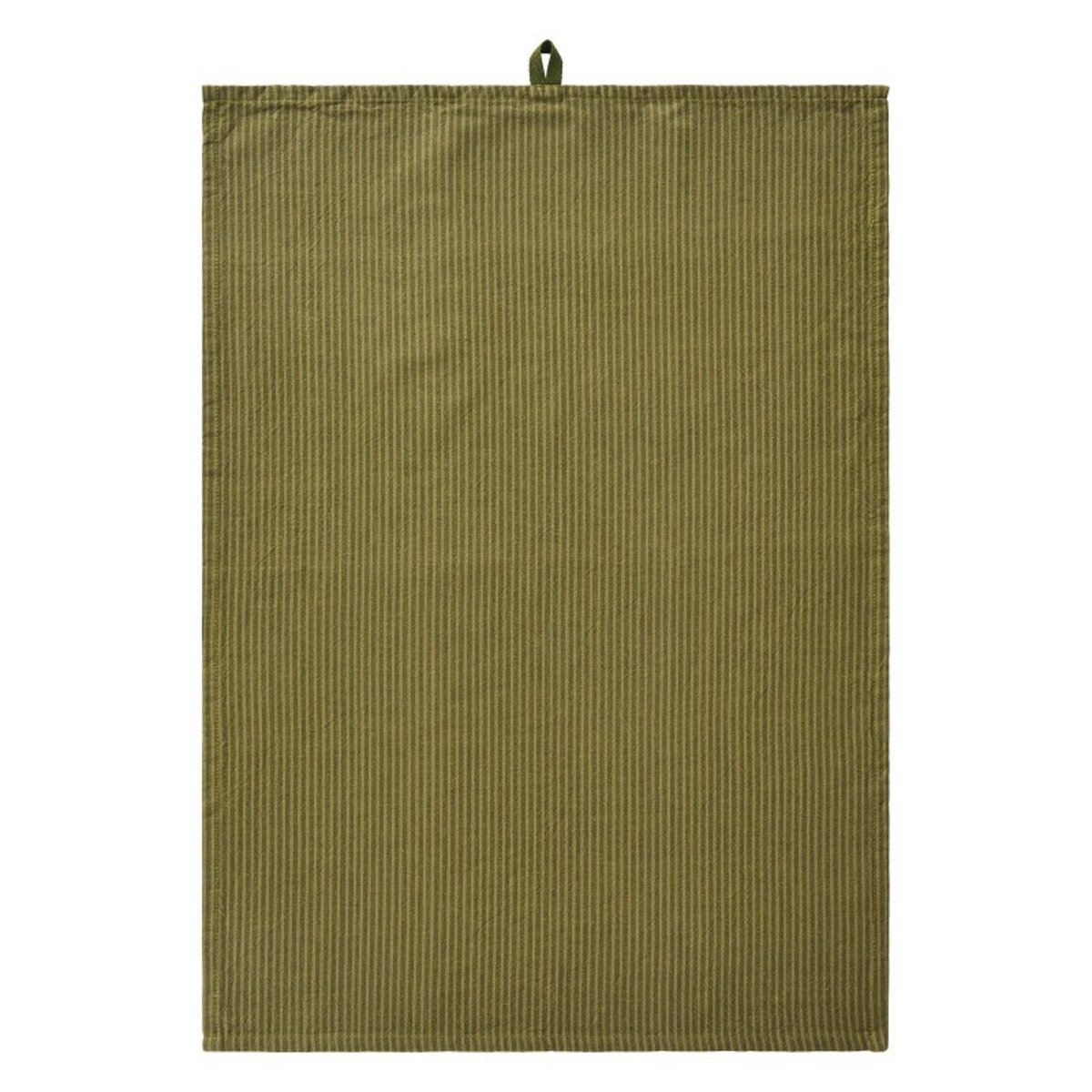 Torchon de cuisine coton rayures vert foncé, IB LAURSEN