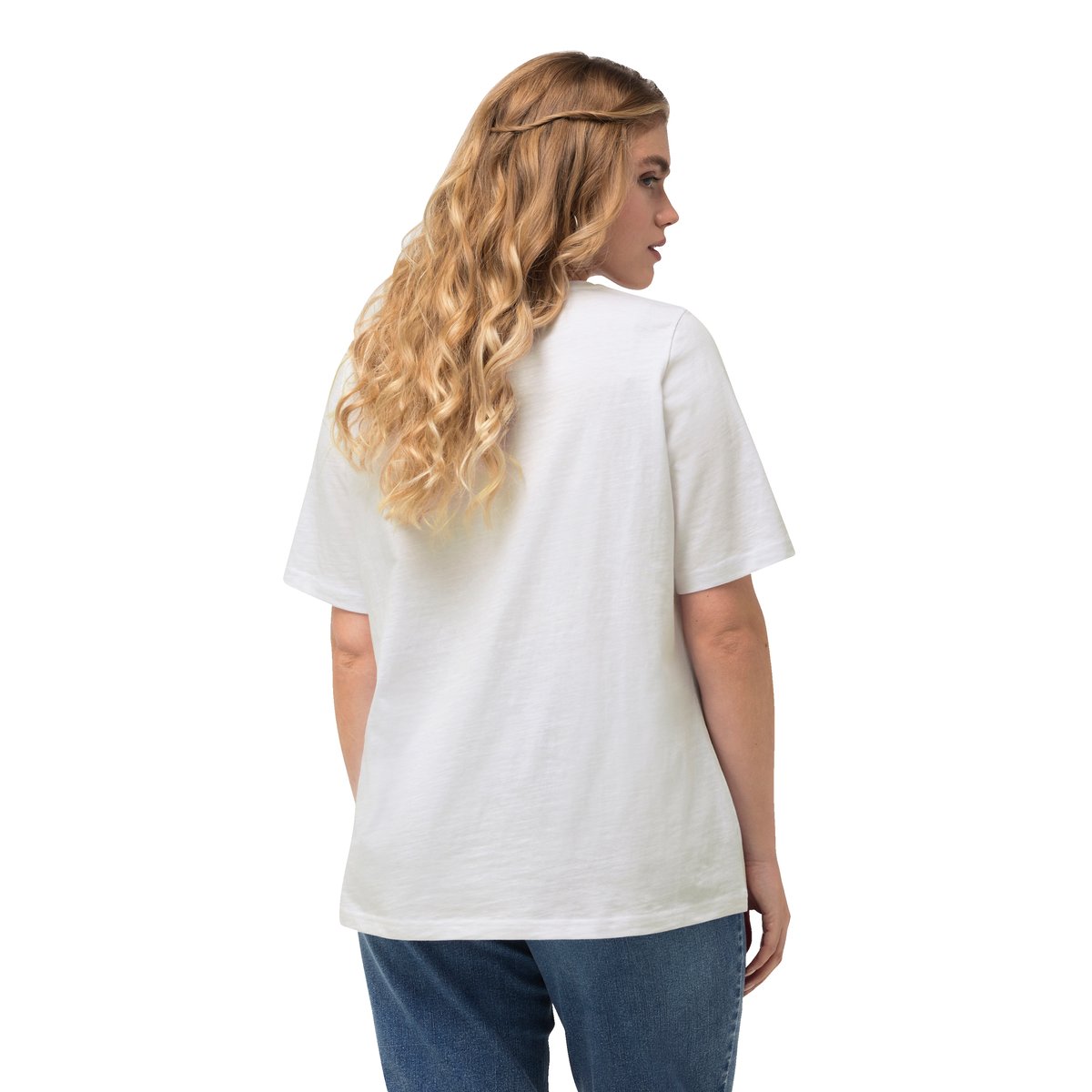 T-shirt à paillettes blanc neige, ULLA POPKEN