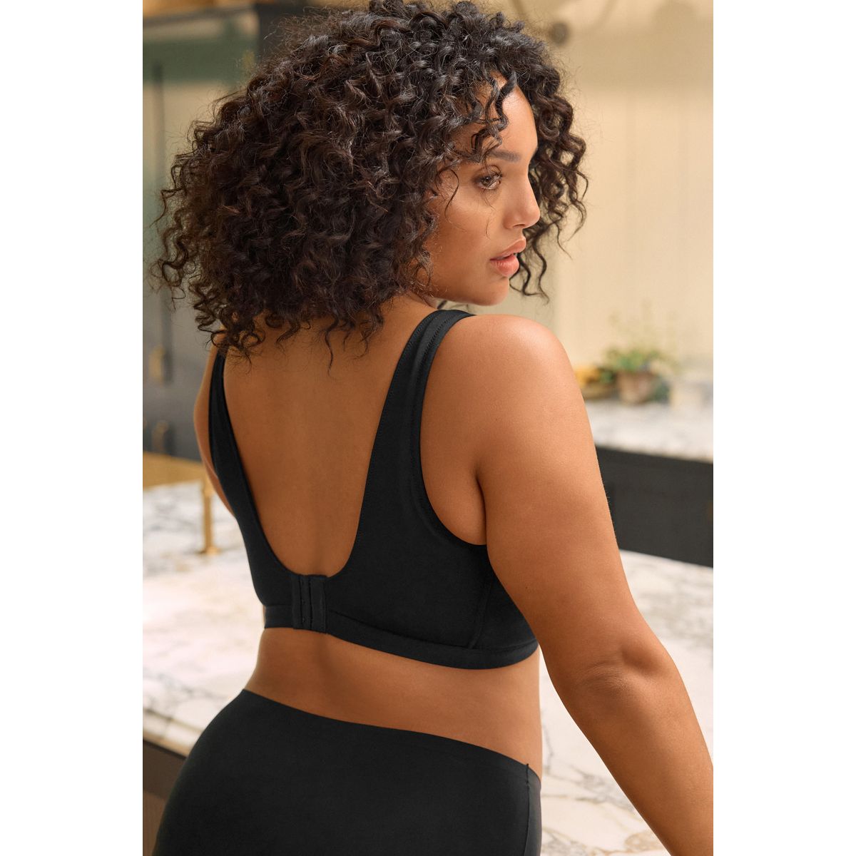Soutien-gorge maintien intégral noir, NEXT