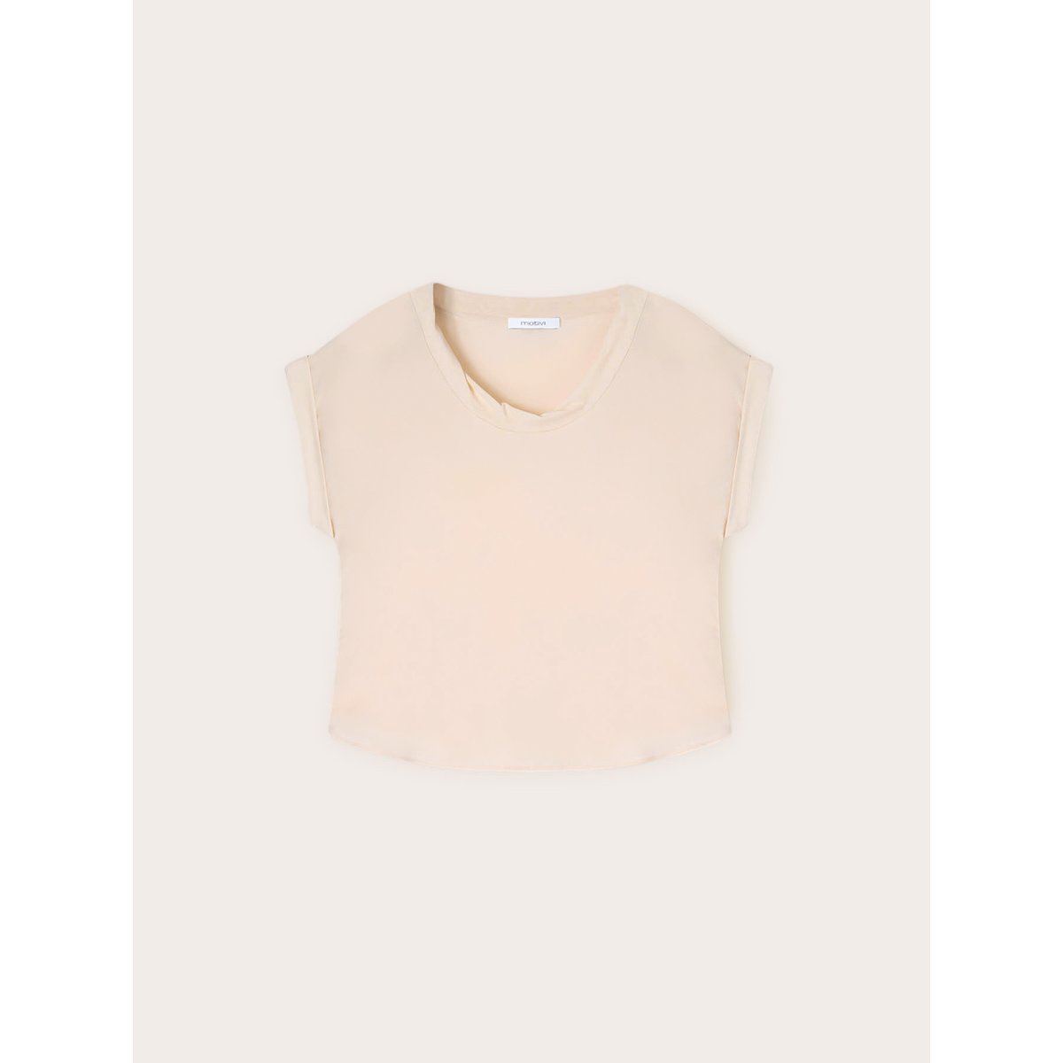 Blouse à bord torsadé blanc, MOTIVI