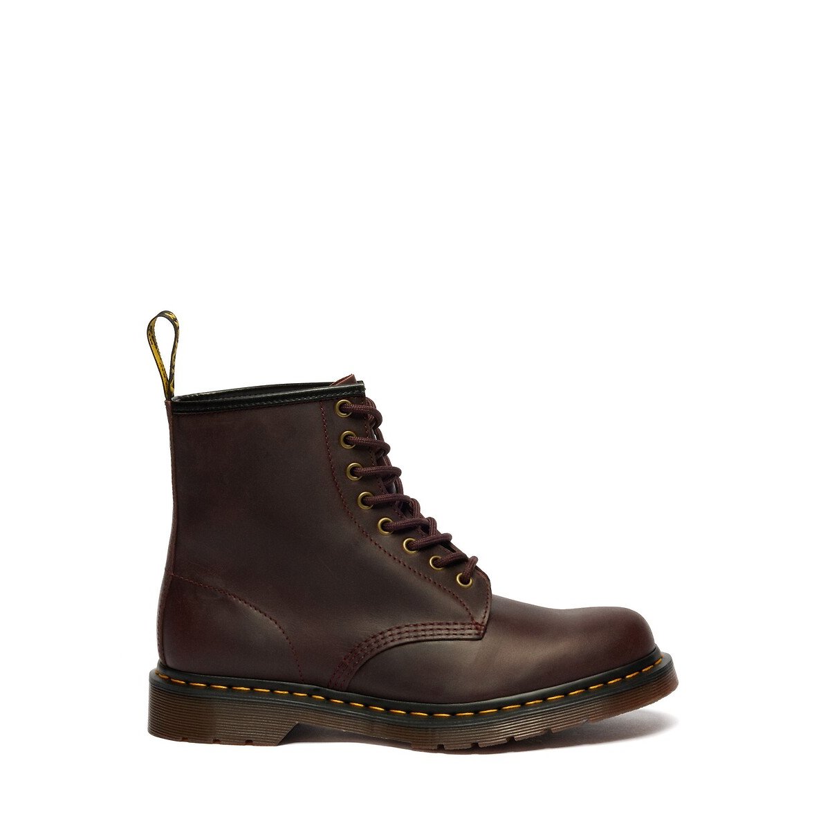 Boots 1460 en cuir Crazy Horse rouge foncé, DR. MARTENS