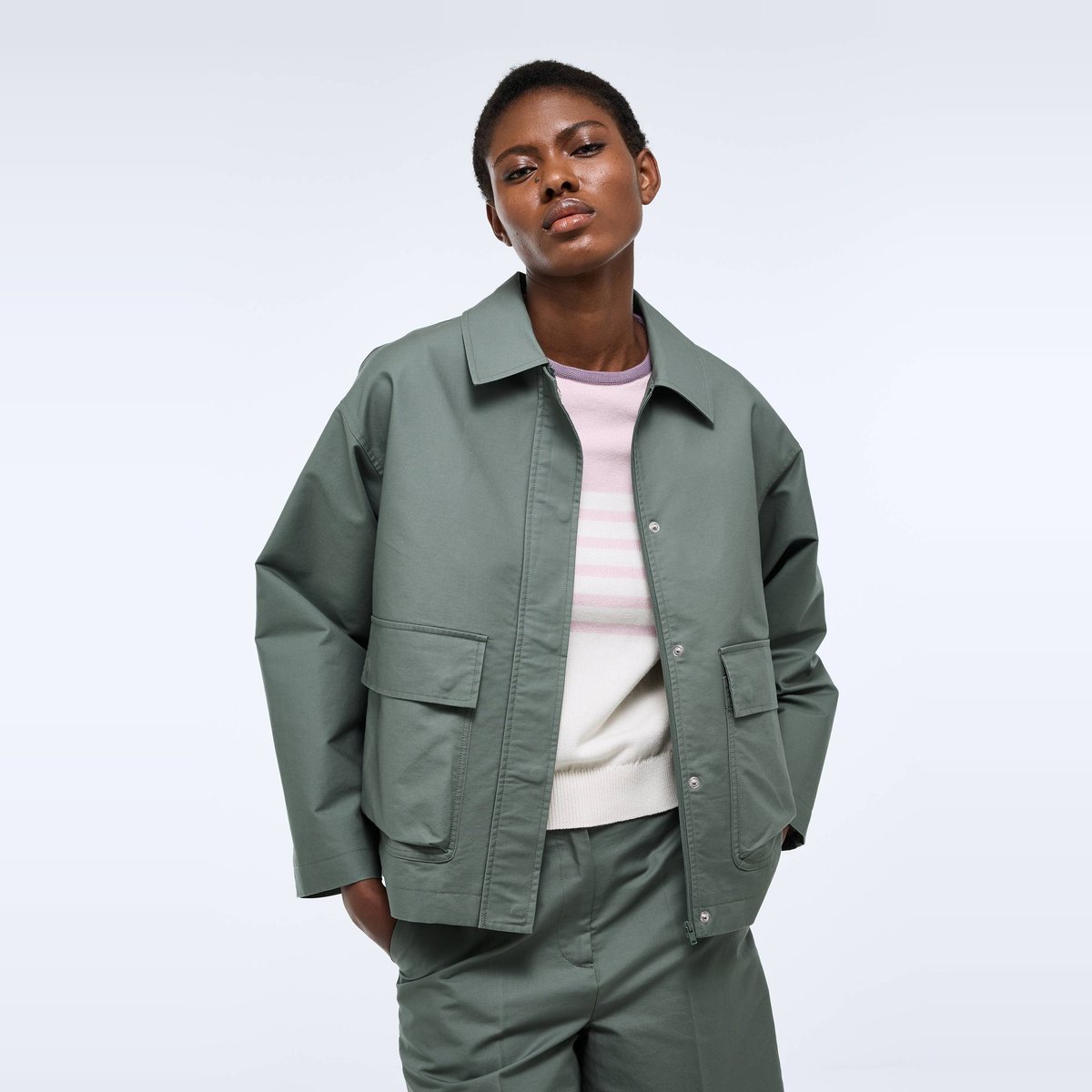Veste en coton à poches beryl, MONOPRIX